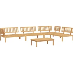 MAISON EXCLUSIVE - Salon palette de jardin 5 pcs bois d'acacia massif