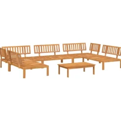MAISON EXCLUSIVE - Salon palette de jardin 6 pcs bois d'acacia massif