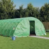 MAISON EXCLUSIVE - Serre avec cadre en acier vert 70 m² 14x5x2,3 m