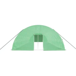 MAISON EXCLUSIVE - Serre avec cadre en acier vert 108 m² 18x6x2,85 m