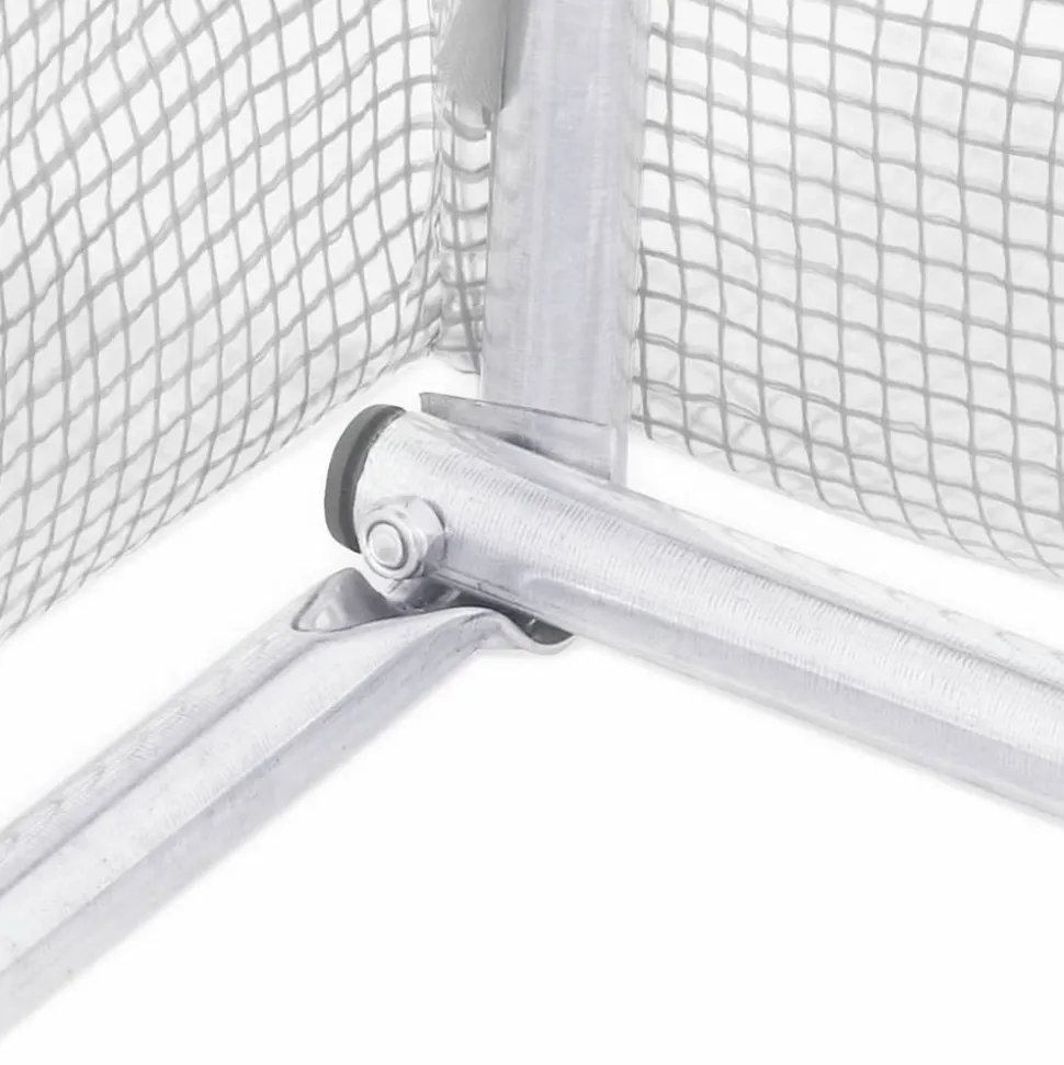MAISON EXCLUSIVE - Serre avec cadre en acier blanc 20 m² 5x4x2,3 m