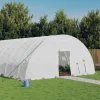 MAISON EXCLUSIVE - Serre avec cadre en acier blanc 108 m² 18x6x2,85 m
