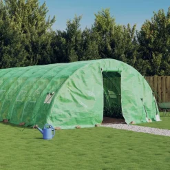 MAISON EXCLUSIVE - Serre avec cadre en acier vert 40 m² 8x5x2,3 m