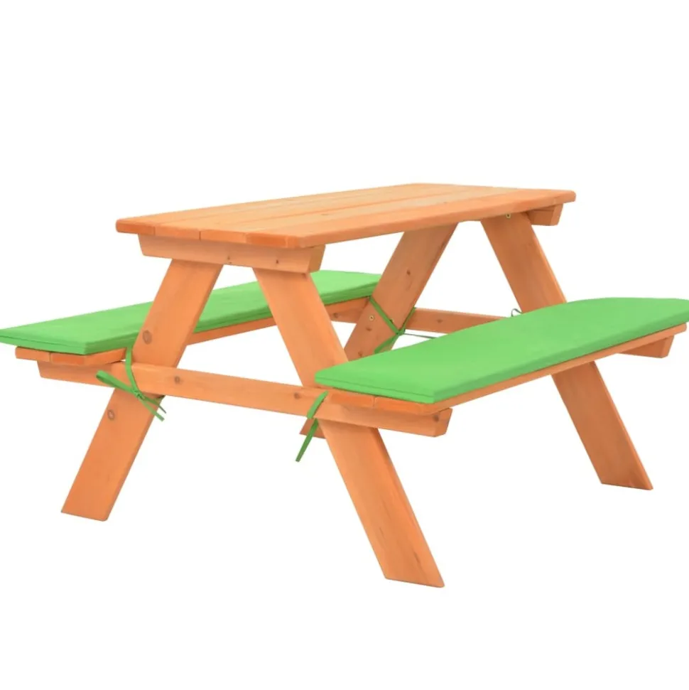 MAISON EXCLUSIVE - Table de pique-nique pour enfants avec bancs 89x79x50 cm sapin