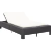 MAISON EXCLUSIVE - Transat à 2 places avec coussin noir résine tressée