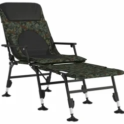 MAISON EXCLUSIVE - Transat de pêche avec pieds à boue réglables pliable camouflage