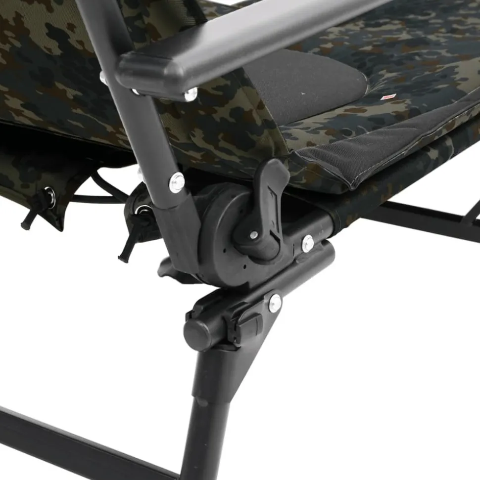 MAISON EXCLUSIVE - Transat de pêche avec pieds à boue réglables pliable camouflage