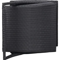 MAISON EXCLUSIVE - Transat avec coussin résine tressée noir