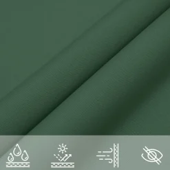 MAISON EXCLUSIVE - Voile de parasol tissu oxford rectangulaire 3x6 m vert foncé