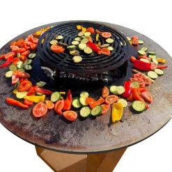 MIRICHAUD - Brasero couleur corten diamètre 95cm