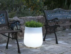 NEWGARDEN - Pot lumineux camelia 60 lumière blanche froide par câble ø59x39cm