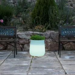 NEWGARDEN - Pot lumineux camelia 40 lumière blanche froide par câble ø39x39cm