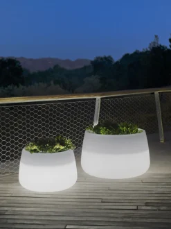 NEWGARDEN - Pot lumineux camelia 80 lumière blanche froide par câble ø79x46,5cm