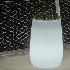 NEWGARDEN - Pot lumineux camelia high lumière blanche froide par câble ø39x59cm