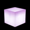 NEWGARDEN - Pot lumineux narciso 40 solaire+batterie rechargeable led rgb avec télécommande 40x40x36cm