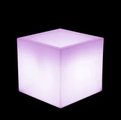 NEWGARDEN - Pot lumineux narciso 40 solaire+batterie rechargeable led rgb avec télécommande 40x40x36cm