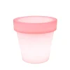 NEWGARDEN - Pot rond lumineux magnolia 60 solaire+batterie rechargeable led rgb avec télécommande ø57x57cm