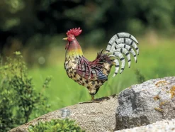 NORTENE - Coq décoratif stylisé en acier pour jardin