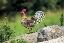 NORTENE - Coq décoratif stylisé en acier pour jardin