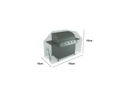 NORTENE - Housse de protection barbecue grand modèle covertop - taupe - 170 x 70 x 115 cm
