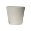 NOVAVITA - Pot de fleurs rond en plastique recyclé - gris beton 30 cm