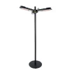 OUTTRADE - Chauffage halogène extérieur parasol SUNRED acier argent - D.100 cm