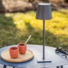 OZALIDE - Aliki - lampe à poser tactile et rechargeable - gris anthracite