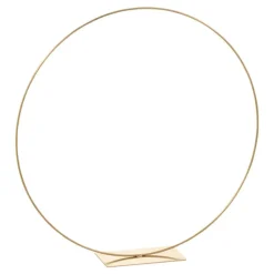 PARIS PRIX - Anneau déco en métal "gail" 60cm or