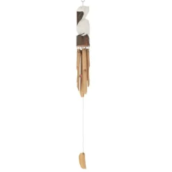 PARIS PRIX - Carillon déco à suspendre "pélican" 80cm naturel