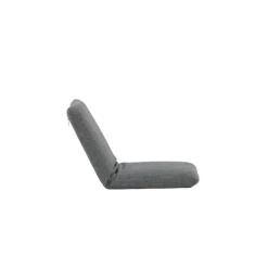 PARIS PRIX - Chaise longue en tissu "trond" 80cm gris