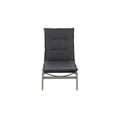 PARIS PRIX - Coussin de chaise longue "hanna" 193cm gris foncé