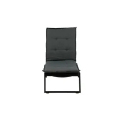 PARIS PRIX - Coussin de chaise longue "hanna" 193cm gris