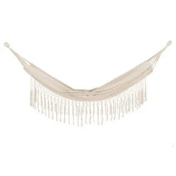 PARIS PRIX - Hamac en tissu "banate" 200cm naturel