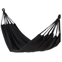 PARIS PRIX - Hamac en tissu "hedvig" 200cm noir
