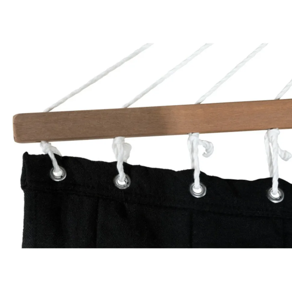 PARIS PRIX - Hamac en tissu "marbella" 200cm noir