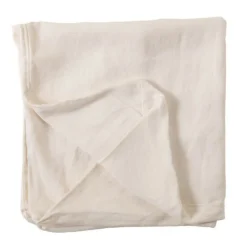 PARIS PRIX - Housse pour pouf "monaco" 105x105cm blanc