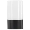 PARIS PRIX - Lampe à poser d'extérieur led "tubu" 18cm noir