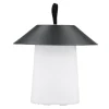 PARIS PRIX - Lampe à poser d'extérieur led "rubu" 26cm noir