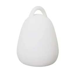 PARIS PRIX - Lampe à poser d'extérieur "télécommande" 25cm blanc