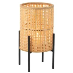 PARIS PRIX - Lanterne sur pied bambou "fernando" 50cm naturel