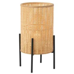 PARIS PRIX - Lanterne sur pied bambou "fernando" 62cm naturel