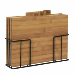 PARIS PRIX - Lot de 4 planches à découper "socle" 29cm naturel