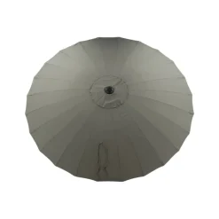 PARIS PRIX - Parasol design "palmetto" 270cm gris