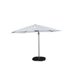 PARIS PRIX - Parasol déporté rotatif "leeds" 300cm blanc