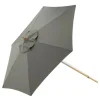 PARIS PRIX - Parasol en bois "corypho" 250cm gris