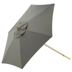 PARIS PRIX - Parasol en bois "corypho" 250cm gris