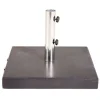 PARIS PRIX - Pied de parasol en granite "stathera" 50cm gris foncé