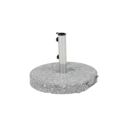 PARIS PRIX - Pied de parasol moucheté rond "stathera" 50cm gris