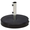 PARIS PRIX - Pied de parasol rond en granite "stathera" 50cm gris