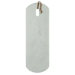 PARIS PRIX - Planche à découper en marbre "puglia" 60cm blanc